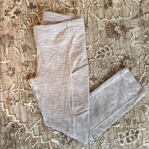 lululemon athletica Heathered Light Gray Leggings